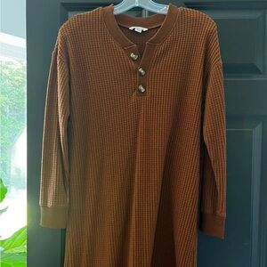 American Eagle Outfitters Brown Midi Dress